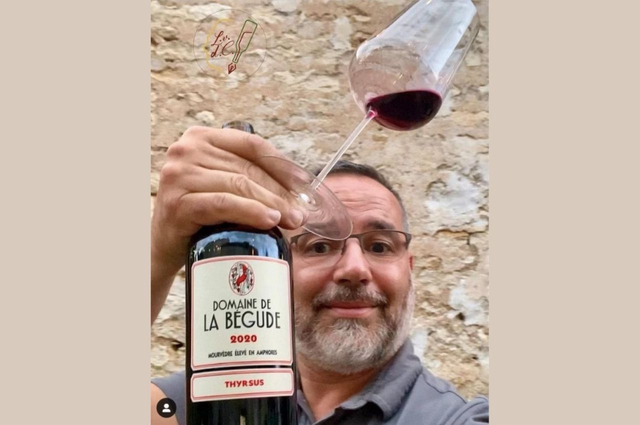 A special talent to tell the history of la Bégude and of our cuvée Thyrsus By Laurent, le conteur de vin