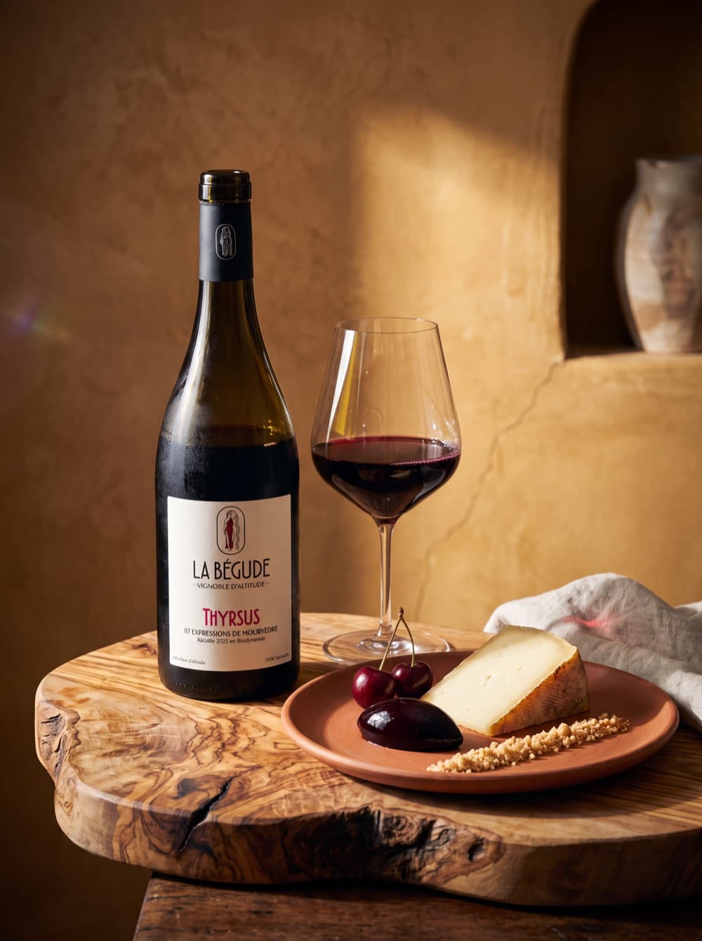 Thyrsus Rouge 2025 et un Ossau-Iraty jeune